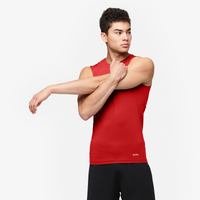Eastbay EVAPOR Sleeveless Compression Crew - Men's - Red / Red