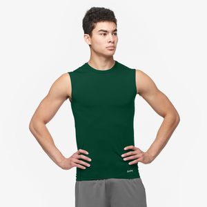 Eastbay EVAPOR Sleeveless Compression Crew - Men's - Forest
