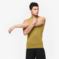 Eastbay EVAPOR Sleeveless Compression Crew - Men's - Tan / Tan