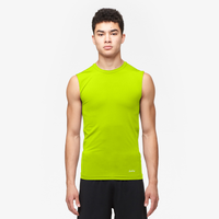 Eastbay EVAPOR Sleeveless Compression Crew - Men's - Yellow / Yellow