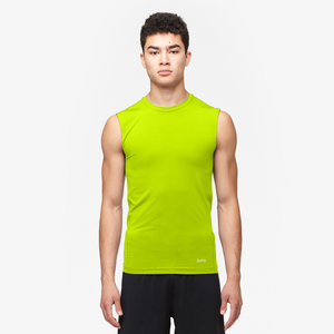 Eastbay EVAPOR Sleeveless Compression Crew - Men's - Fierce Yellow
