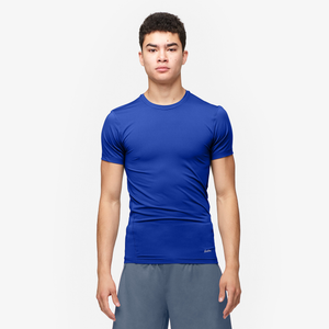 Eastbay EVAPOR Compression Crew - Men's - Blue-Royal