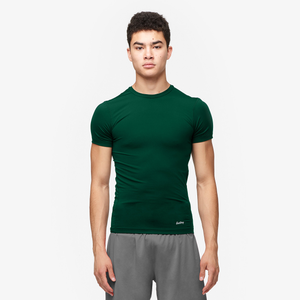 Eastbay EVAPOR Compression Crew - Men's - Green-Forest