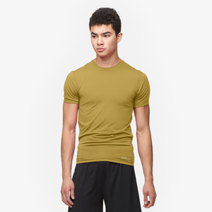 Eastbay EVAPOR Compression Crew - Men's - Yellow-Vegas Gold
