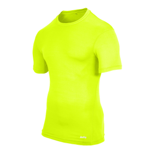 Eastbay EVAPOR Compression Crew - Men's - Fierce Yellow