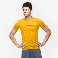 Eastbay EVAPOR Compression Crew - Men's - Gold / Gold