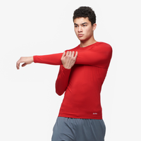 Eastbay EVAPOR Long Sleeve Compression Crew - Men's - Red / Red