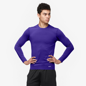 Eastbay EVAPOR Long Sleeve Compression Crew - Men's - Purple