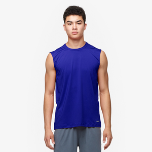 Eastbay EVAPOR Fitted Sleeveless Crew - Men's - Blue-Royal