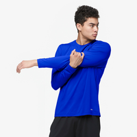 Eastbay EVAPOR Fitted Long Sleeve Crew - Men's - Blue / Blue