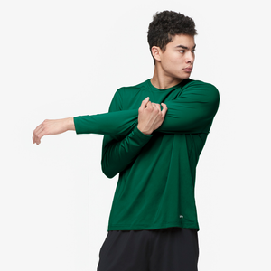 Eastbay EVAPOR Fitted Long Sleeve Crew - Men's - Forest