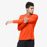 Eastbay EVAPOR Fitted Long Sleeve Crew - Men's - Orange / Orange