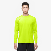 Eastbay EVAPOR Fitted Long Sleeve Crew - Men's - Yellow / Yellow