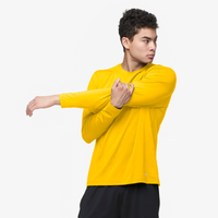 Eastbay EVAPOR Fitted Long Sleeve Crew - Men's - Gold / Gold