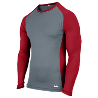 Eastbay EVAPOR Baseball Compression Top - Men's - Grey / Red