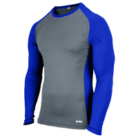 Eastbay EVAPOR Baseball Compression Top - Men's - Grey / Blue