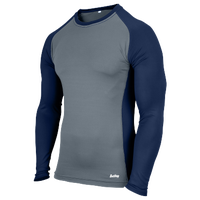 Eastbay EVAPOR Baseball Compression Top - Men's - Grey / Navy