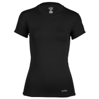 Eastbay EVAPOR Short Sleeve Compression Top - Women's - All Black / Black