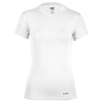Eastbay EVAPOR Short Sleeve Compression Top - Women's - All White / White