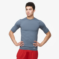 Eastbay EVAPOR Half Sleeve Compression Top - Men's - Grey / Grey