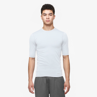 Eastbay EVAPOR Half Sleeve Compression Top - Men's - All White / White