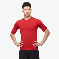 Eastbay EVAPOR Half Sleeve Compression Top - Men's - Red / Red