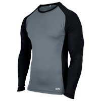 Eastbay Evapor L/S Baseball Compression Top - Boys' Grade School - Black / Grey