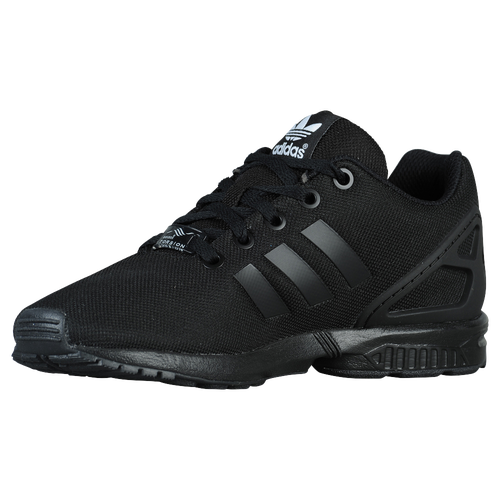 adidas Originals ZX Flux - Boys' Grade School - Casual - Shoes - Black/Black/Black