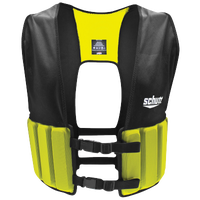 Schutt Lightweight Varsity Rib Vest - Boys' Grade School - Black / Light Green