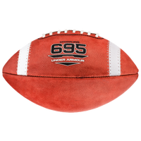 Under Armour 695 Official Size Leather Football - Men's - Brown / White