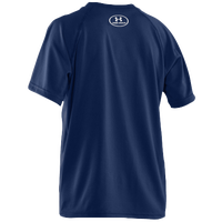Under Armour Big Logo Tech T-Shirt - Boys' Grade School - Navy / White