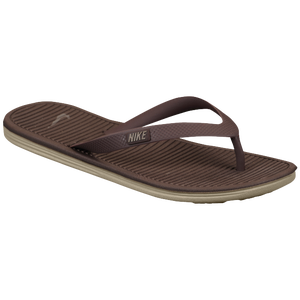 Nike Solarsoft Thong II - Men's - Dark Cinder/Khaki/Smoke