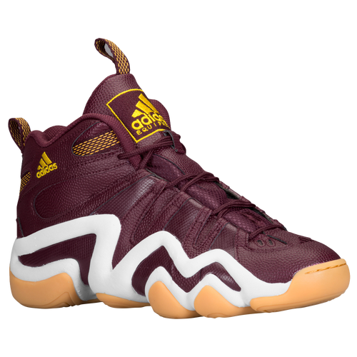 adidas Crazy 8 - Men's - Basketball - Shoes - Light Maroon/White/Tribe Yellow