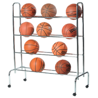 Athletic Specialties Portable Ball Cart - Silver / Silver