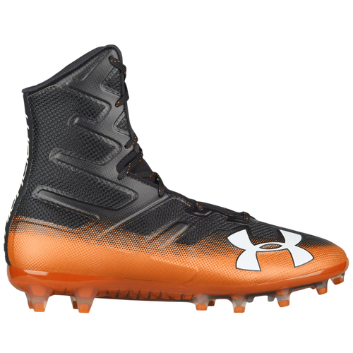 under armour orange and black cleats