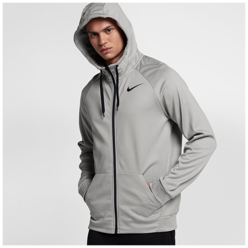 Nike Therma Full Zip Hoodie Men's Training Clothing Grey