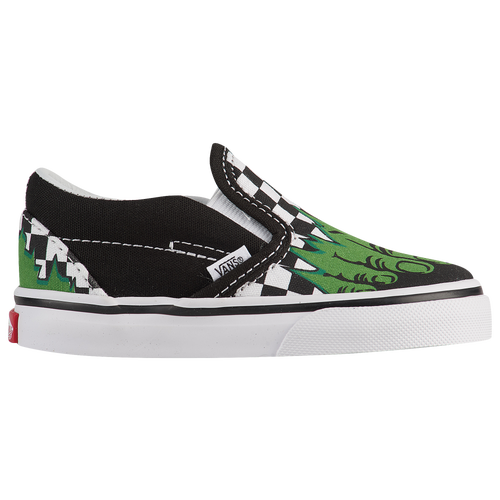 Vans Classic Slip On - Boys' Toddler - Casual - Shoes - Hulk/Checkerboard