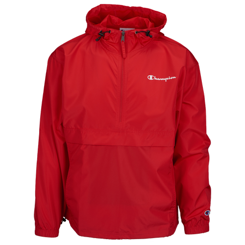 Champion Packable Anorak Jacket Men's Casual Clothing Scarlet