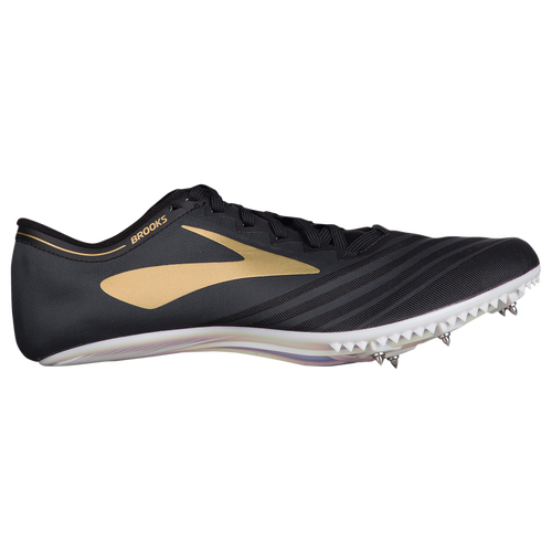 Brooks QWK v3 Men's Track & Field Shoes Black/Gold/Iridescent