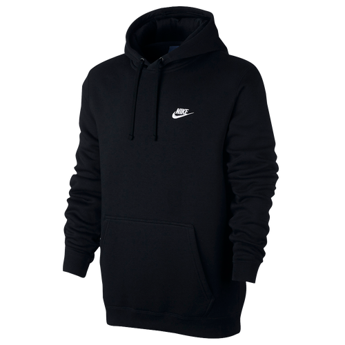 Nike Club Fleece Pullover Hoodie - Men's - Casual - Clothing - Black ...
