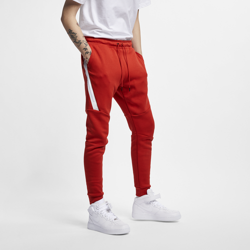 Nike Tech Fleece Jogger - Men's - Casual - Clothing - Mystic Red/White