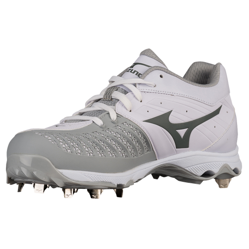 all white mizuno softball cleats