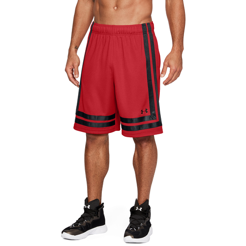 Under Armour Baseline 10" Shorts Men's Basketball Clothing Red/White