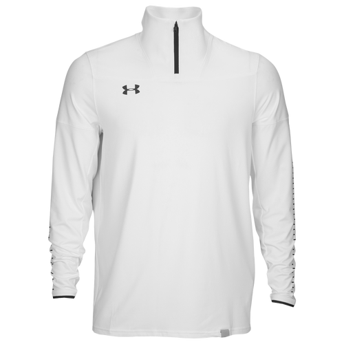 Under Armour Team Knit 1/4 Zip Men's For All Sports Clothing White/Black