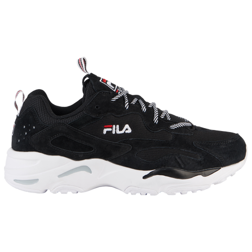 Fila Ray Tracer - Men's - Casual - Shoes - Black/White/Red