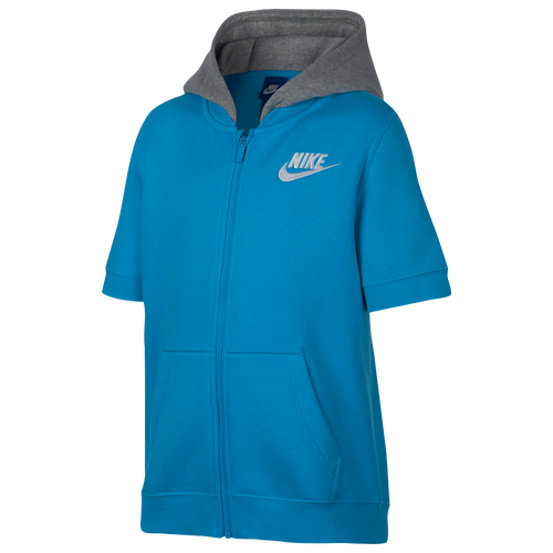 Nike Club ShortSleeve FullZip Hoodie Boys' Grade School Casual