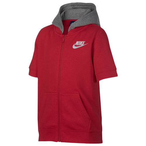Nike Club ShortSleeve FullZip Hoodie Boys' Grade School Casual