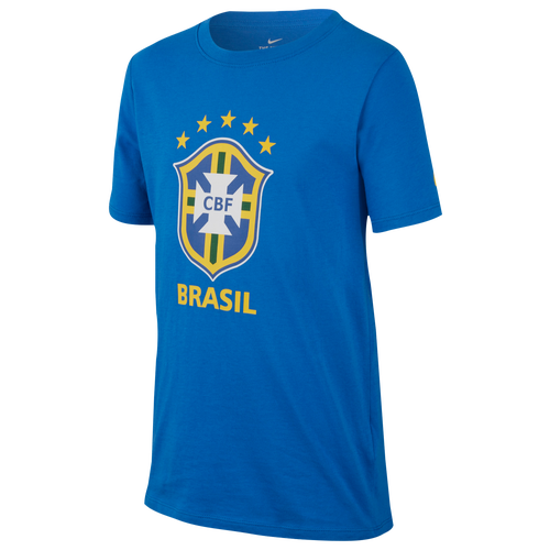 Nike Crest T-Shirt - Grade School - Soccer - Clothing - Brazil - Signal ...