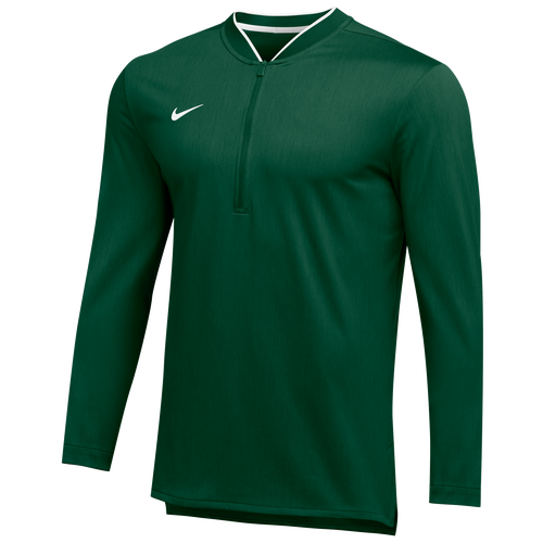 Nike Team Authentic 1/2 Zip Coaches Top Men's For All Sports Clothing Green/White