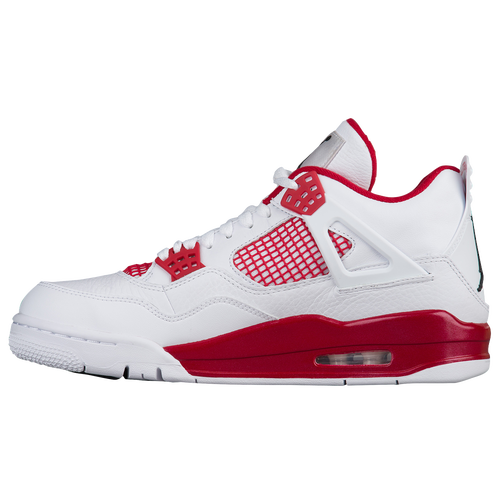 Jordan Retro 4 - Men's - Basketball - Shoes - White/Black/Gym Red